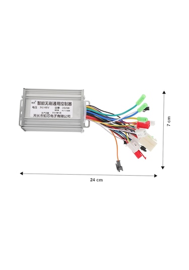 Dc 36v / 48v 350w Fırçasız Motor Sürücü Scooter Elektrikli Bisiklet Beyin Bldc Hız Kontrol Kartı Su