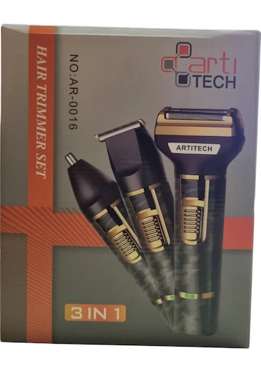 Artıtech Professıonal Traş Makinesi 3 Başlıklı Saç Sakal Düzeltici Ar-0016