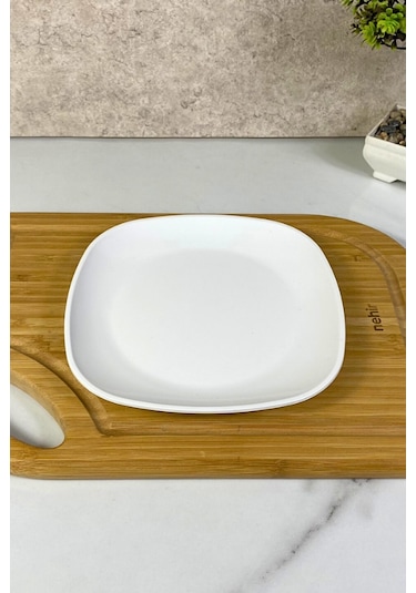 18cm Kare Servis Tabağı Polikarbon Oval