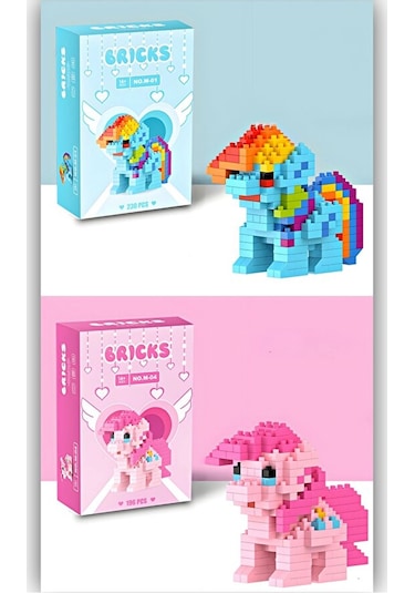 Brıcks My Little Pony Rainbow Dash & Pinkie Pie İkili Yapı Blokla