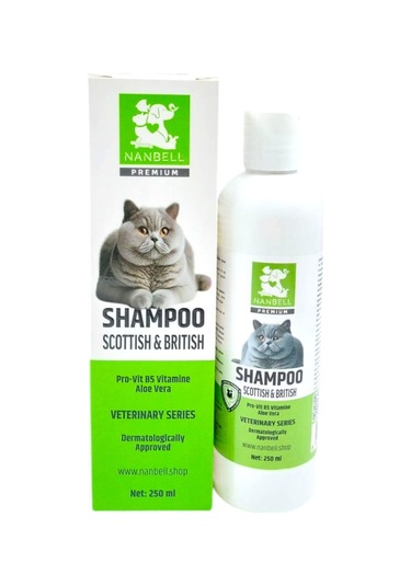 Nanbell Shampoo Scottish ve British Kediler İçin Şampuan 250 ML