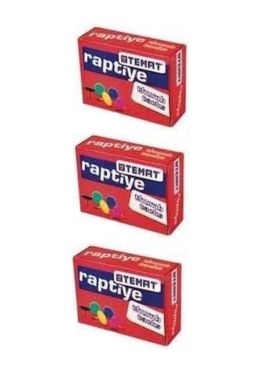 Raptiye Renkli Temat Renkli Raptiye Karışık 3 Paket