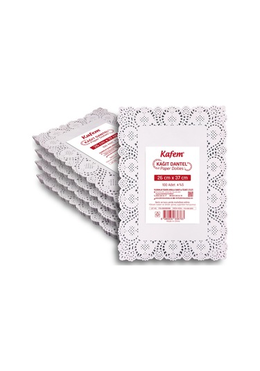 Kafem Dantel Kağıt 26 x 37 cm 100 Lü x 5 Paket