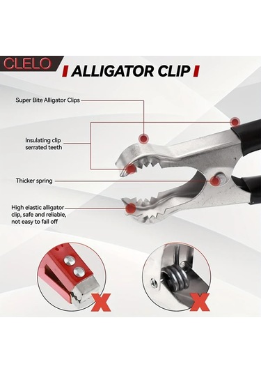 Honeybeeshop Clelo Araç Pili Bağlantı Adaptörü 16awg Uzatma Kablosu 06 Metre 2 Ayak Aşırı Akım Koruma Sigortaları 5a 10a 15a 20a Karavanlar Tekneler