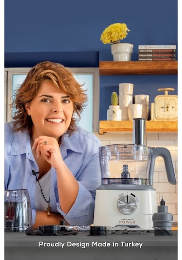 Karaca x Refika Mastermaıd Power 10 İn 1 Mutfak Robotu Swiss Cream 2000W Power 10 In 1 Gıda Haz. Set Swiss Cream