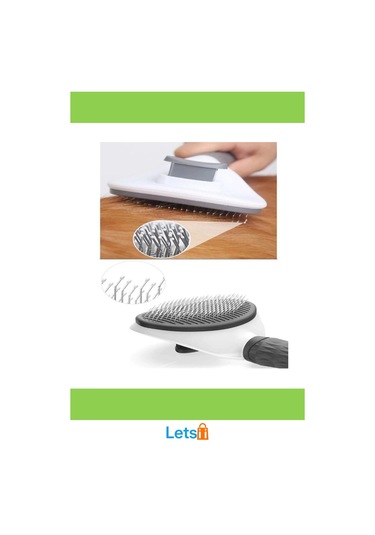 Otomatik Temizlenen Kedi Köpek Tüy Tarama Fırçası Gri