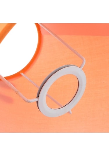 Agoodshop Modern Abajur Masa Zemin Lambası Başucu Lambası Işık Kapağı Gölge Turuncu