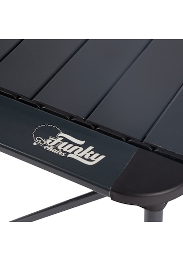 Titanium Katlanabilir Alüminyum Kamp Ve Piknik Masası - Küçük Siyah