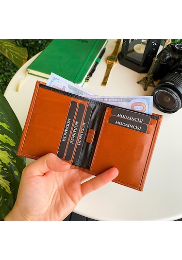 Modica London - Hakiki Deri Mıknatıslı Erkek Cüzdan