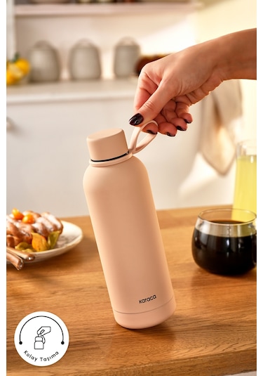 Karaca Aly Soft Touch Çelik Sızdırmaz Termos 500 Ml Somon Pembe