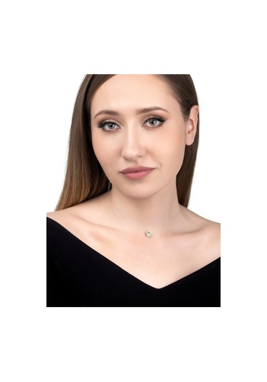 Uvelirnye Tradicii Doğal Krizolitli 925 Ayar Gümüş Kolye 219801152