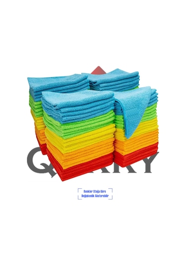 4'lü Toz Bezi 30x30 Cm, Oto Temizlik Bezi, Mutfak Bezi, Toz Bezi, Mikrofiber Bez, Sihirli Bez Çok Renkli