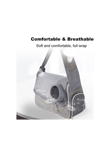 Moveevo Portatif Kedi/köpek Taşıma Çantası: Nefes Alabilir, Havalandırmalı Omuz Çantası