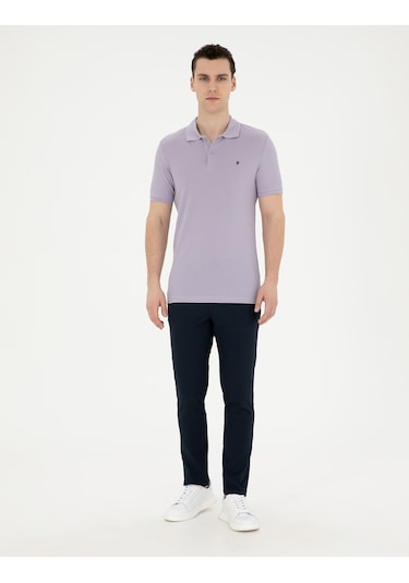 Pierre Cardin Erkek Lila Tişört Basic 50291625-vr034 Lila