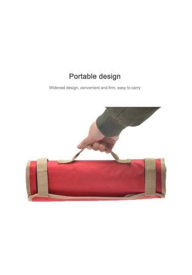 Prestigegoods Kırmızı Açık Kamp Taşınabilir Çadır Tırnak Saklama Çantası, 48x34cm, 1680d Oxford, 206l, Uzun Ömürlü Basit Taşınabilir Alet Kiti Kırmızı