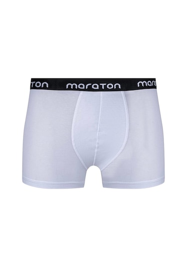 Maraton 2'li Erkek Beyaz Boxer