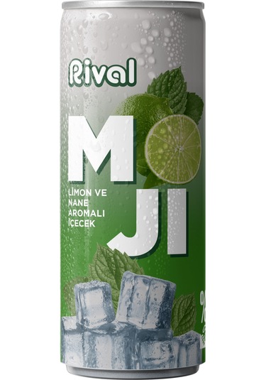 Rival Moji Limon Ve Nane Aromalı Gazlı İçecek 250 Ml 12'li