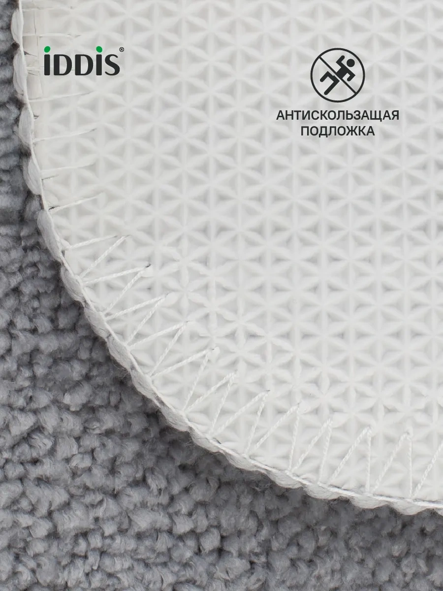 Iddıs Banyo Ve Tuvalet Paspas Seti 65x45, 45x45 Gri 330937461 Gri