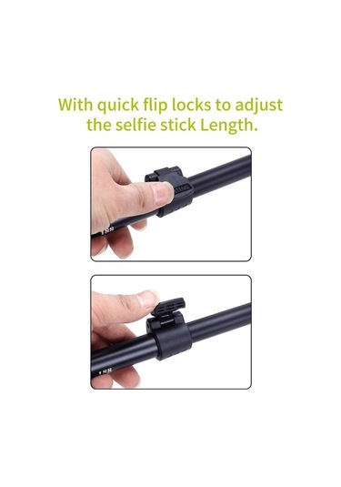 Novahub Taşınabilir Selfie Çubuğu - Alüminyum El Monopod - 1/4 Inç Vida