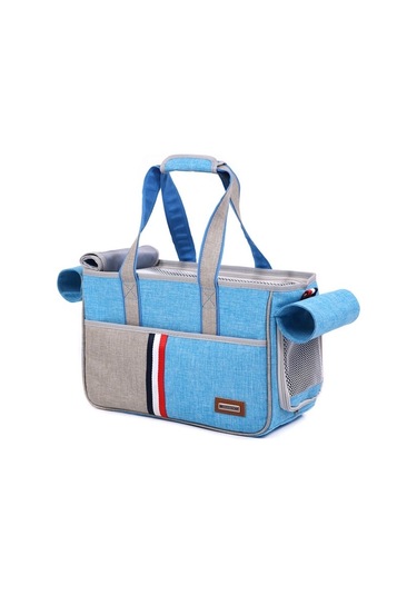 Fochsia Dodopet Açık Oxford Kumaş Kedi Köpek Evcil Hayvan Taşıyıcı Çanta, Boyut: 43 X 19 X 26cm Gök M