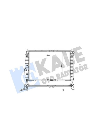 Kale 372300 Su Radyatörü Chevrolet Aveo-kalos 1.4 Otomatik Al/pl/brz 600x418x16 96536524-96816482-96536526