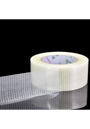 25m Izgara Fiber Bant Oyuncak Uçak Modeli Süper Güçlü Örgü Tek Taraflı Bant 25mm 25 M 1