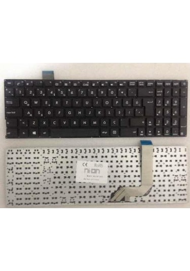Nion Asus X542ur Uyumlu Laptop Notebook Klavye Siyah Tr