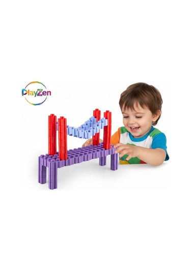 Master Tiktak Bloklar 120 Parça Çok Renkli Yapı Seti 3 Yaş+ Eğitici & Çıt Çıt