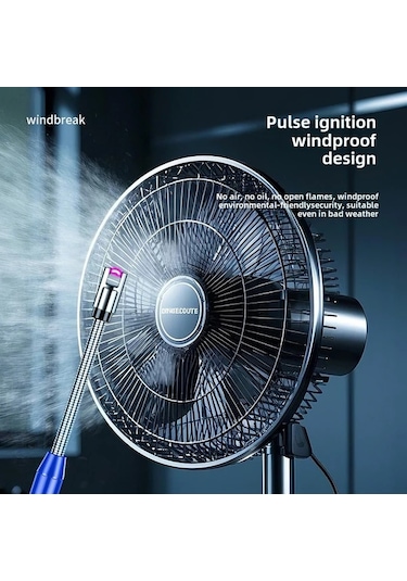 Elmpaly Usb Şarj Edilebilir Kırmızı Üçgen Kanca Puls Ark Çakmak Kamp Ocağı Altın