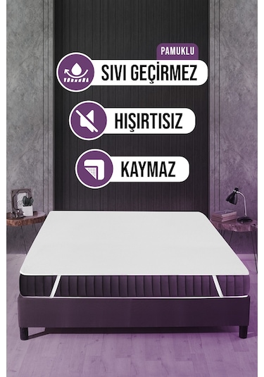 Sıvı Geçirmez Yatak Alezi Mikro 120X200Cm Dört Köşe Lastikli