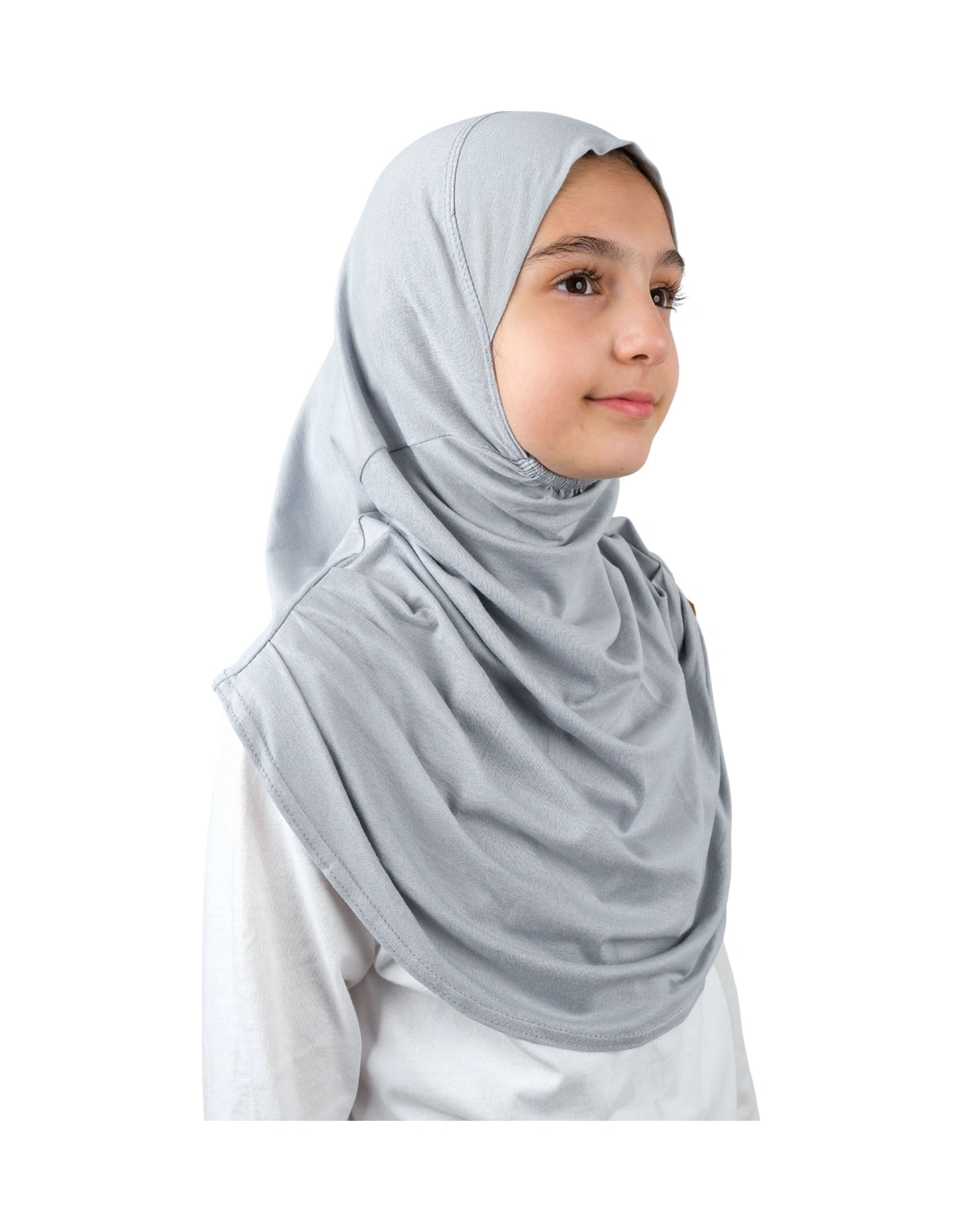 Pratik Hazır Geçmeli Çocuk Şal Gri Gri