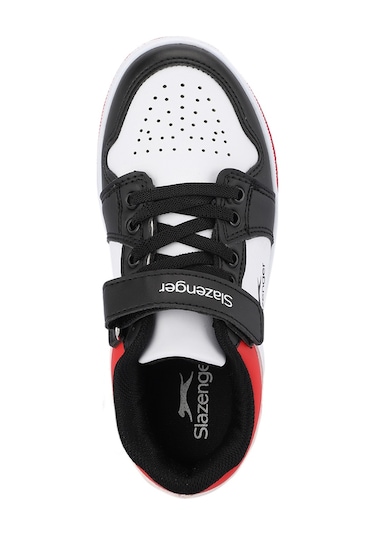 Slazenger  PRINCE I Çocuk Cırt Cırtlı Beyaz  -  Siyah  -  Kırmızı Günlük Spor  Ayakkabısı