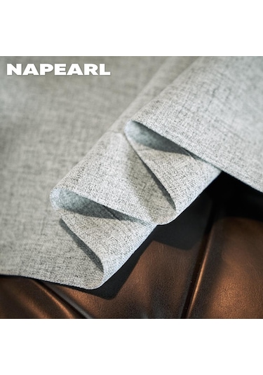 Mavi 1 Adet Napearl Düz Renk Taklit Keten Pencere Tül Oturma Odası Perdesi Sırf Perde Mutfak Kapı Yatak Odası Perdesi W100cm X L130cm