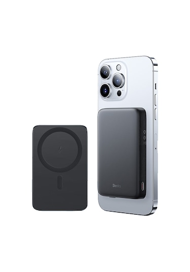 Benks MP07 İnce Tasarımlı Magsafe Powerbank 10000mAh 15W iPhone 12-13-14 Serisi