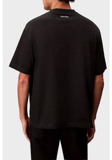 Calvin Klein Erkek T Shirt Lv04rf823g Ub1 Siyah Siyah