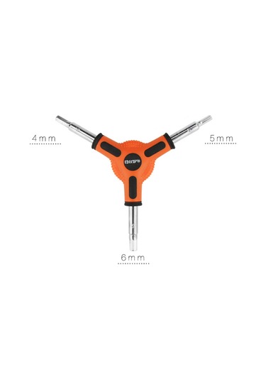 Homyl Boyut 4 5 6mm Bisiklet Bisiklete Binme 3 Yollu Y Tipi Allen Turuncu