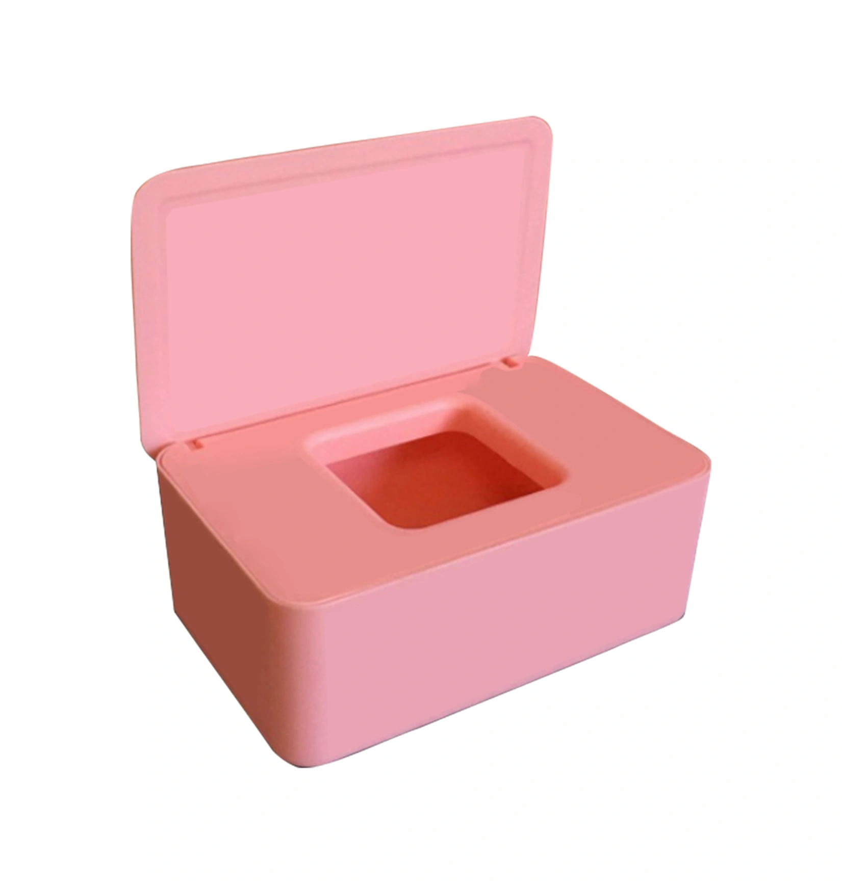 Kosona Pp Malzeme Pembe Kapaklı Ev Kullanımlı Büyük Kapasiteli Maske Saklama Kutusu - Toz Ve Nem Koruyucu Pembe