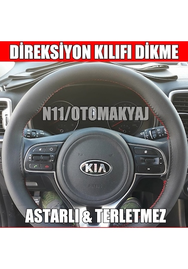Kia Cerato 2004/2009 Oto Direksiyon Kılıfı Dikme
