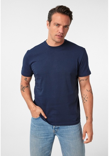 Luisa Erkek Oversize T-shirt Lacivert