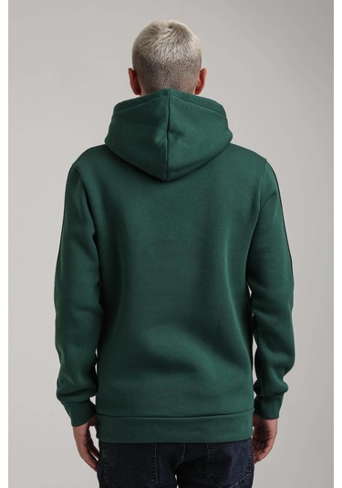 Kapüşonlu Yeşil Slim Fit Full-zip Sweatshirt 24fwm64079 YESIL Yeşil