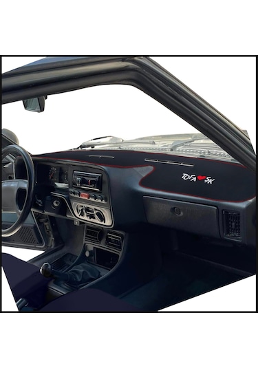 Tofaş Şahin Doğan Kartal Yüksek Torpido Halısı & Vites Konsol Yan Halı & Torpido Alt Sehpa Örtüsü Siyah