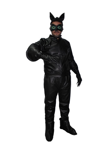 Mucize Uğur Böceği Kara Kedi Kostümü Yetişkin