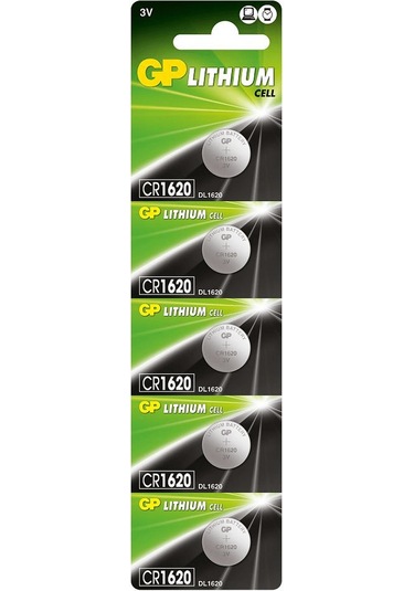 Gp 3v Cr1620 Lityum Pil 5& 39 Li Kart