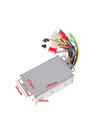 Dc 36v / 48v 350w Fırçasız Motor Sürücü Scooter Elektrikli Bisiklet Beyin Bldc Hız Kontrol Kartı Su
