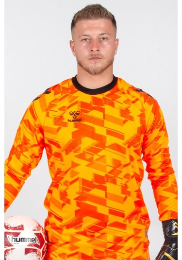 Hummel Line Kaleci Tek Üst Forma Neon Turuncu