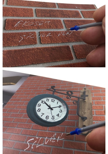 Ekoset Gümüş Deri Kalemi 2 Adet ve 100 Adet Kalem içi