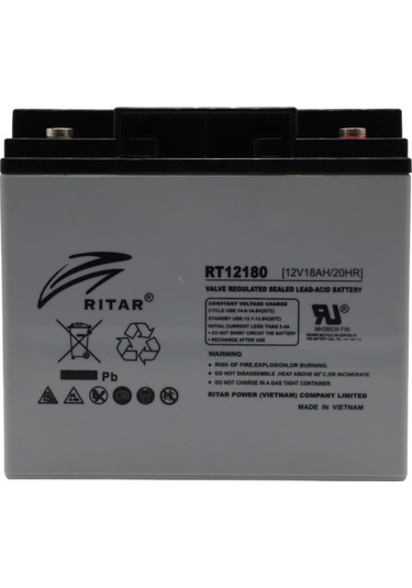 Ritar 12v 18ah Bakımsız Kuru Tip Agm Vrla Akü