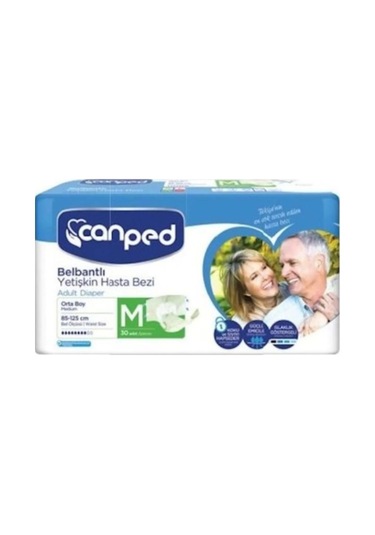 Canped Belbantlı Yetişkin Hasta Bezi M 2 x 30'lu