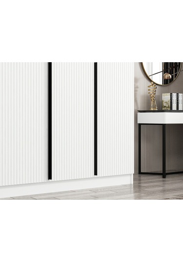 Kale Plus 4 Mebran Kapaklı 2ç Dolap Beyaz Mebran 190cm Beyaz