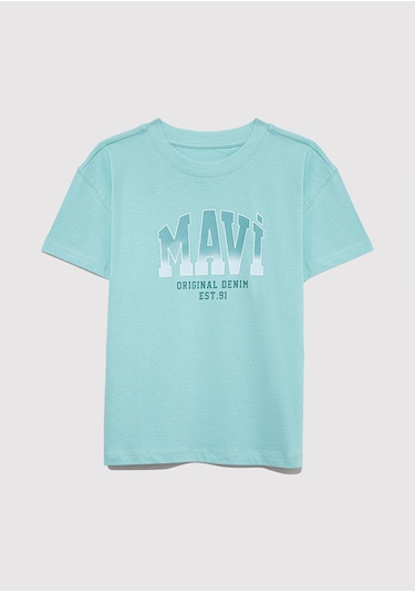 Mavi Jenerik Yeşil Kız Çocuk T-shirt M7610386-71748 Yeşil